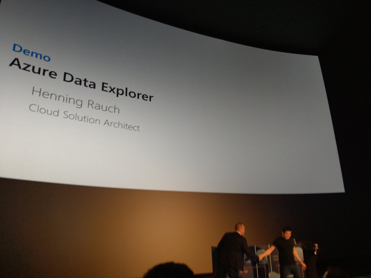 vestergaardj's tweet photo. Henning Rauch demoing @Azure #Data Explorer at the #IntelligentCloudCPH Keynote
#NYCTaxi #Data https://t.co/a41LgkJfLZ