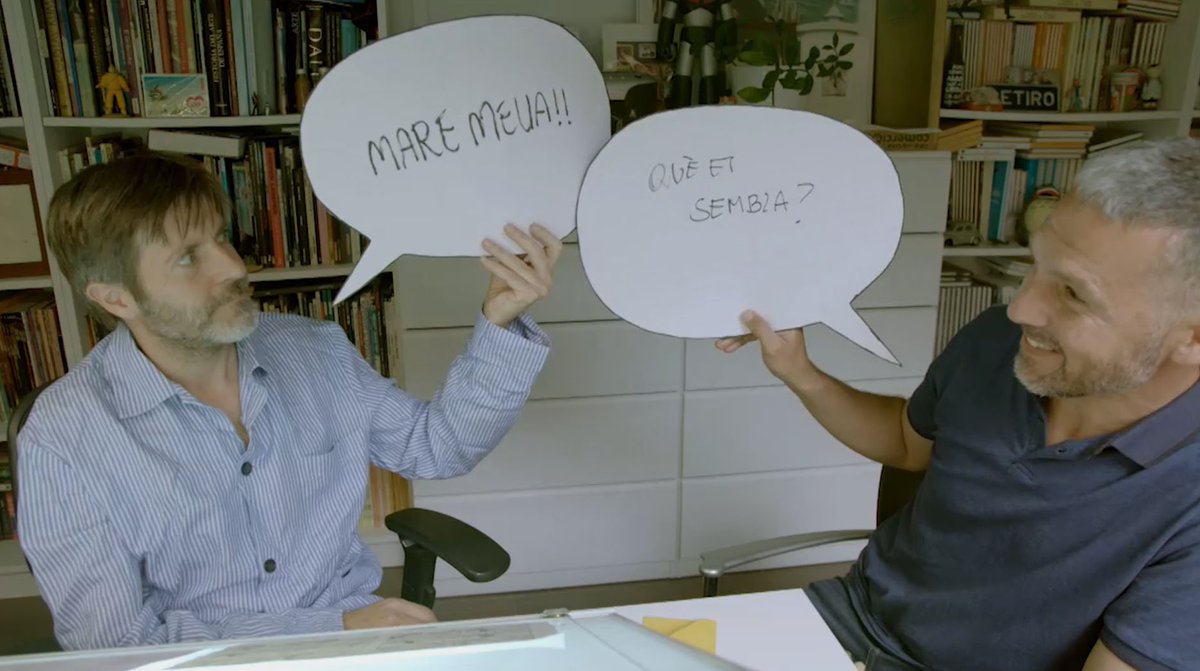 Moment impagable! (Mode " quedar-se de pasta moniato!")
el <a href="/joaanespinosa/">JØ4N</a> proposa a <a href="/paco_roca/">Paco Roca</a> convertir-se en titellaire i clar... 
#MestresiAprenents #Apunt #Titelles