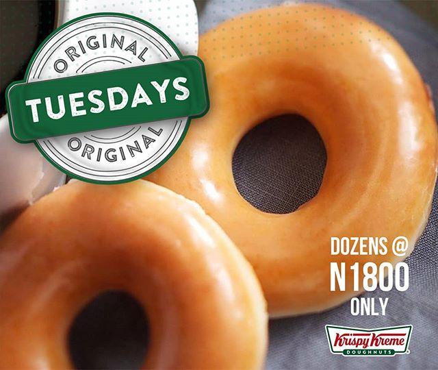 krispykremeng's tweet photo. Today is #OriginalTuesday!
Get a dozen Original Glazed doughnuts at just N1800.
Available at all stores and via delivery with Jumia Food.
#MakingJoyfulMoments #KrispyKremeNG
#KrispyKremeinLagos #krispykreme #doughnuts #donuts #freshlymade #originalglazed #foodie #foodblog… https://t.co/25vlSDfdIj