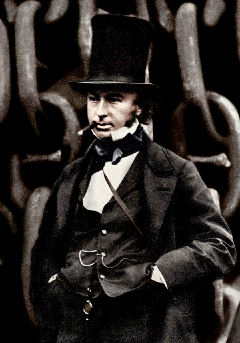 Happy Birthday to #IsambardKingdomBrunel #Brunel #engineer #Engineering #industrialrevolution #tophat #cigar #chain #ssgreateastern #Victorian #roberthowlett