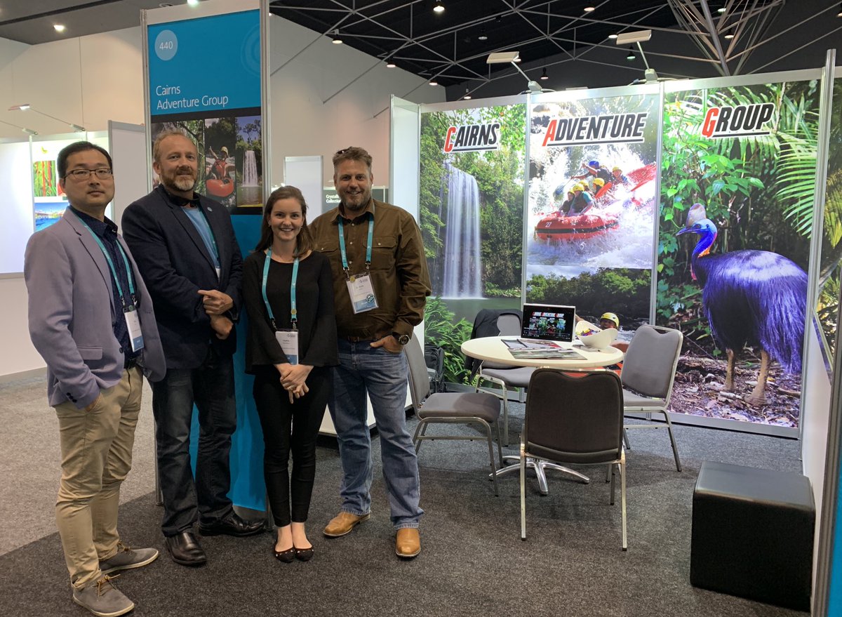 The first day of meetings at #ate2019 is nearly complete! We’re loving representing #ttnq and all the great things the Far North has to offer.