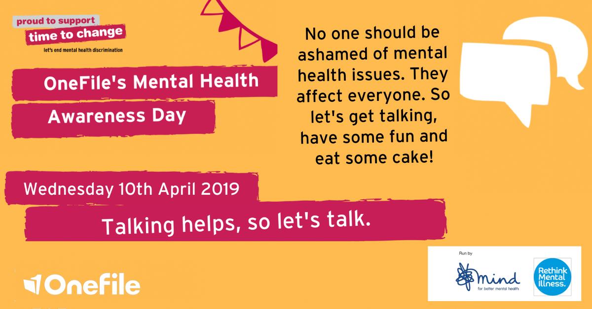 OnefileUK's tweet image. This Wednesday it's OneFile's first Mental Health Awareness Day! 💛

We're so excited to come together to share stories, raise awareness (and hopefully  some money) - but most of all to have fun! 🎊

"Talking helps, so let's talk" 😃 @StudentMindsOrg #ShapingFutures #MentalHealth