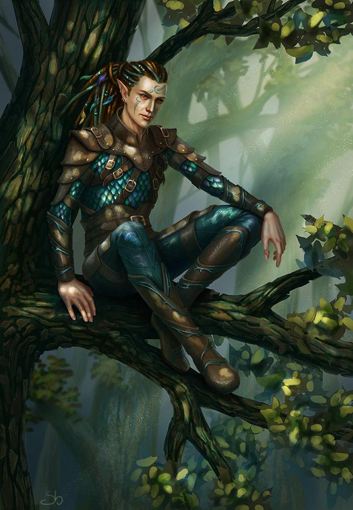Shade on Twitter "Painted my new D&D character elf druid Taeryn