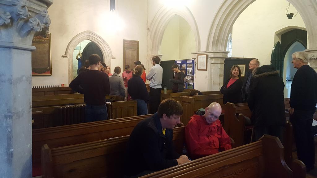 Day 2 of #OUSTour starts in Studham, where there isn't a pub open yet, and only 6 bells to keep this lot entertained.