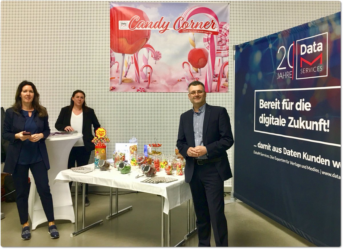 DataMGmbH's tweet photo. Für #Daten Kompetenz und gegen Unterzuckerung sind wir beim @marconomy_de #lms19 vor Ort und freuen uns auf gute Gespräche #LeadManagement #Lead #DatenDNA https://t.co/dXdtfuGAqZ
