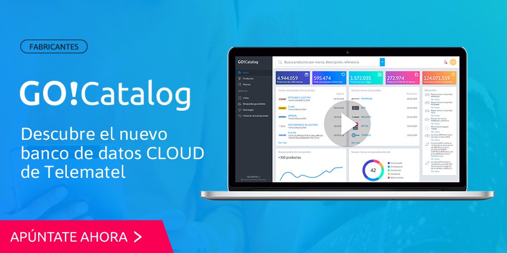 TMTContenidos's tweet photo. ¿Eres #fabricante? Descubre cómo dar el mejor servicio a tus clientes publicando la información más completa de tu marca con #GoCatalog. Apúntate al próximo webinar el 12/4 y no te pierdas ningún detalle: https://t.co/2JzJQP0FWE https://t.co/nR7qceY2l4