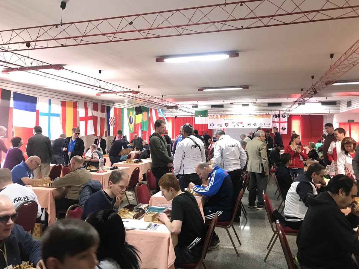 IBCAChess's tweet photo. 14th IBCA World Individual Chess Championship at Italy Round 3 photos https://t.co/cp5Pvgz8bp