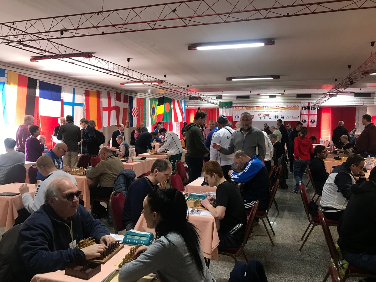IBCAChess's tweet photo. 14th IBCA World Individual Chess Championship at Italy Round 3 photos https://t.co/cp5Pvgz8bp