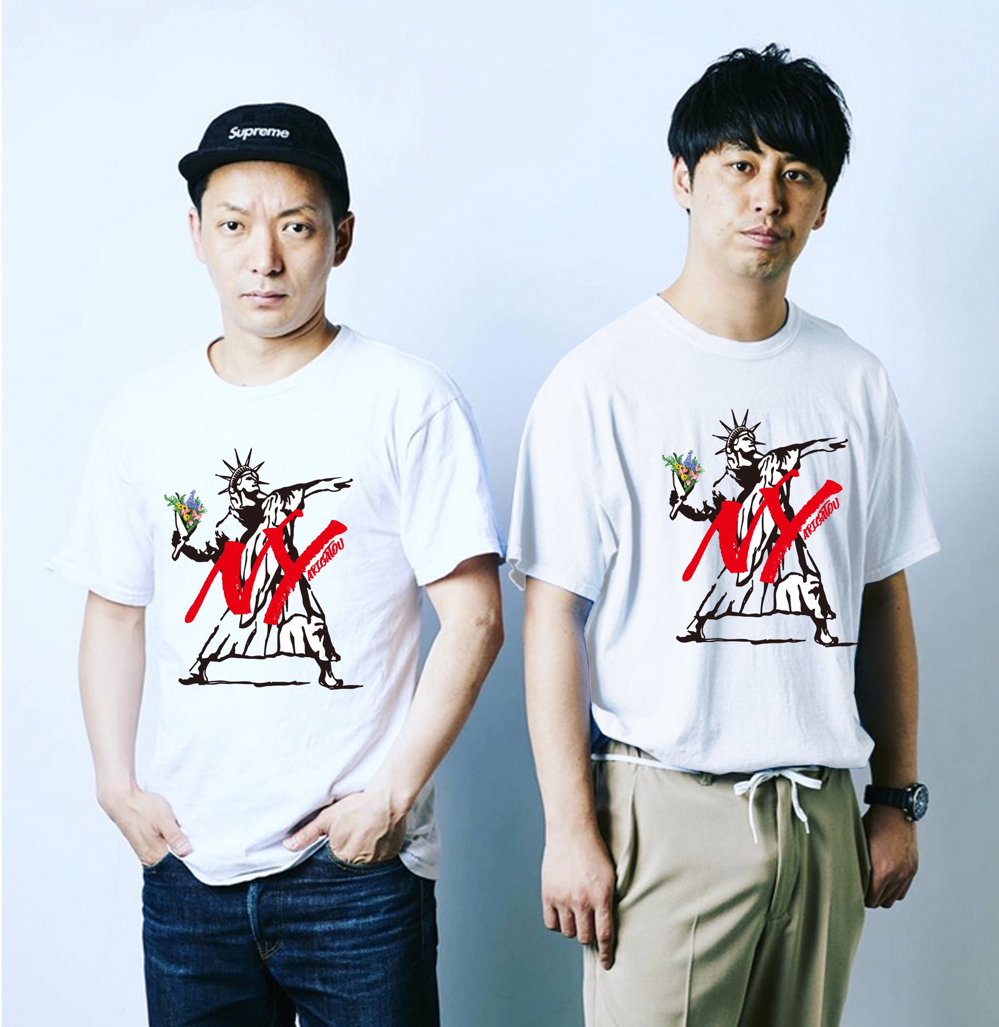 お笑い、芸人、ニューヨーク Tシャツ&クッション