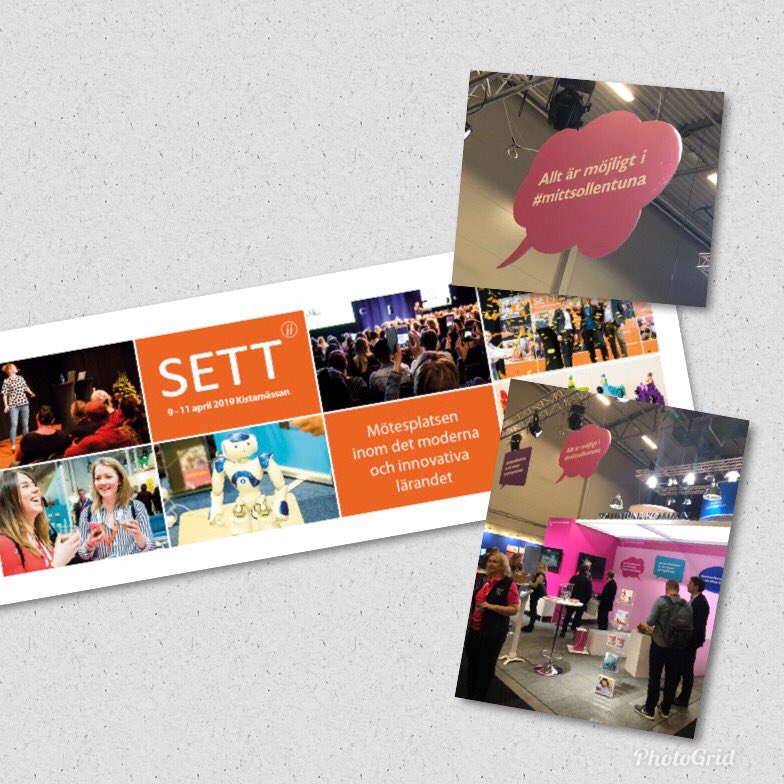 Alltid samma kick att komma till @SETT! Utveckling i fokus, en atmosfär av driv och framtid! #solskol