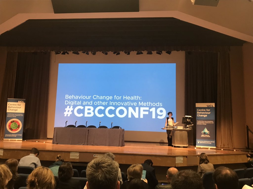 Our <a href="/SusanMichie/">Professor Susan Michie</a> kicking off what promises to be a very exciting conference with more than 50 oral and 50 poster presentations over the next 2 days! #CBCCONF19