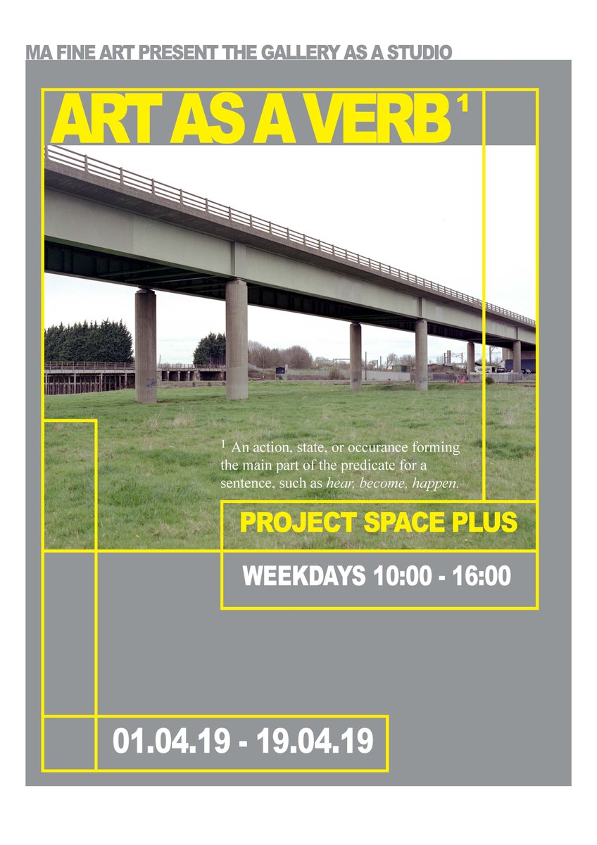 THIS WEEK
come and see what our students are doing in <a href="/PSPlincoln/">Project Space Plus</a> as part of Art as a Verb all week 10-4pm
And on Thursday some of our staff and students are taking part in #AAZ at @mansionoffuture 5.30-7pm - be sure to come along
ALL good @LSFPA_Lincoln <a href="/LincolnFAS/">UoL Fine Art Society</a> <a href="/uolfineart/">UoL Fine Art</a>