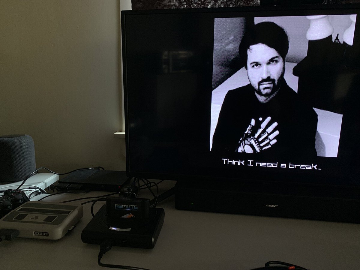 jwarendsen's tweet photo. Literally the first thing I shoved into my new @analogue #megasg after plugging it in. It’s #Technoptimistic by @remute 🎶 https://t.co/upCl3Y0psq