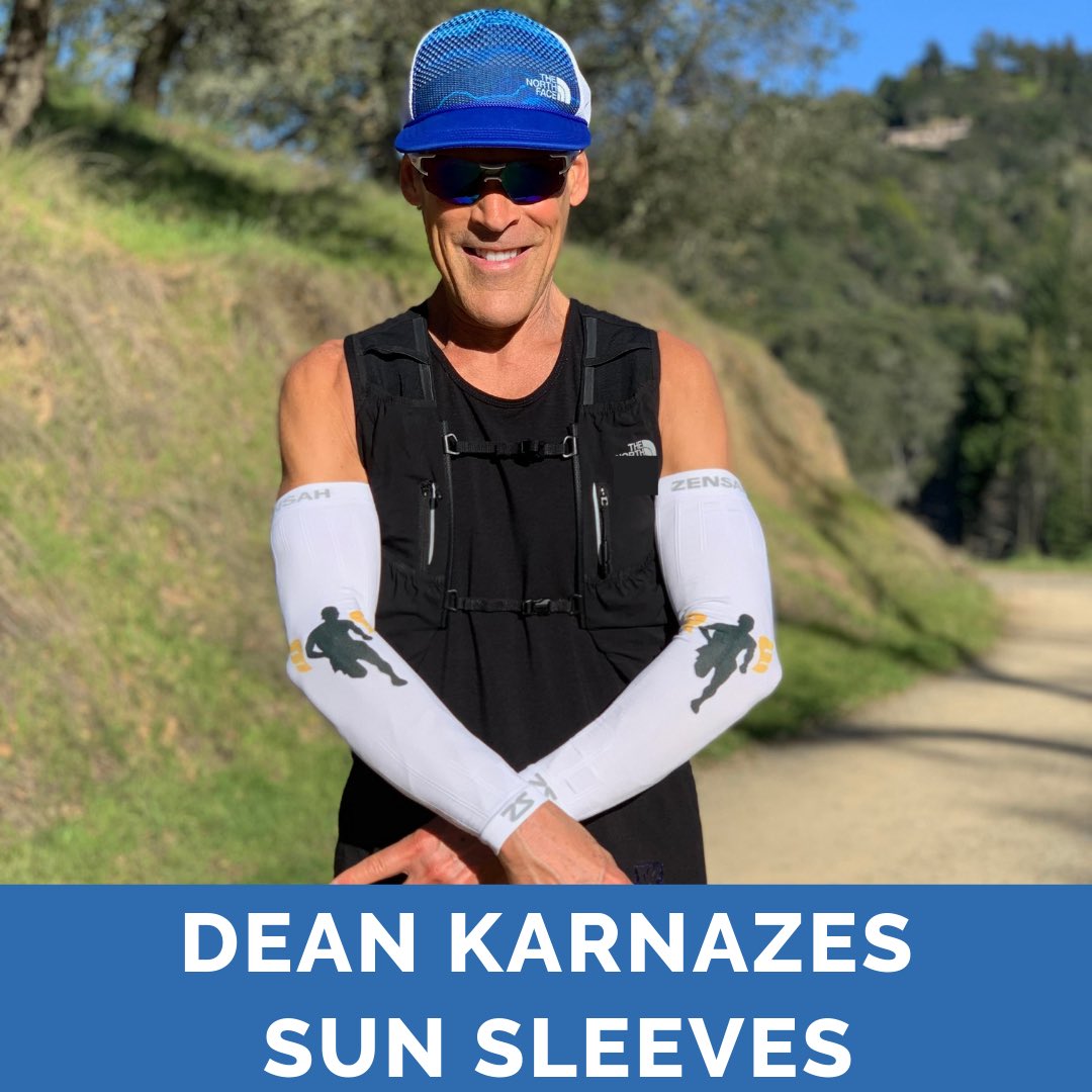 DeanKarnazes's tweet photo. Excited to team up with @Zensah to introduce the new Dean Karnazes Sun Sleeves! Special UV protective design will help you keep cool.
Head over to @Zensah to nab a pair before it gets too hot!
#zensah #trailrunning #withoutlimit https://t.co/VmnLiukyom