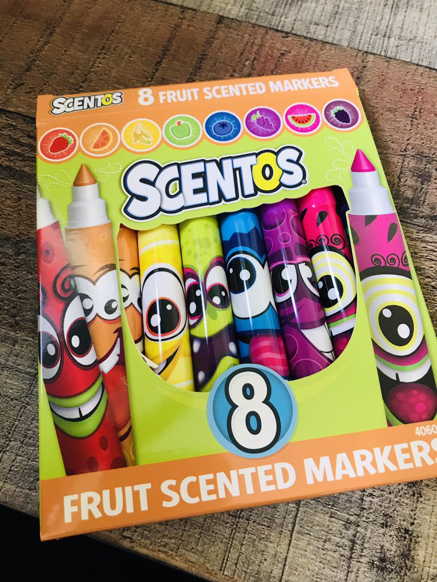 thebioniccomic's tweet photo. @ClaireGodwin1 look what arrived from the @RNIB these fabulous smelly pens! My notebook will be in colour coded heaven at work! HUB’s away! #SDITraining #Scentos https://t.co/q5IXRakWkw