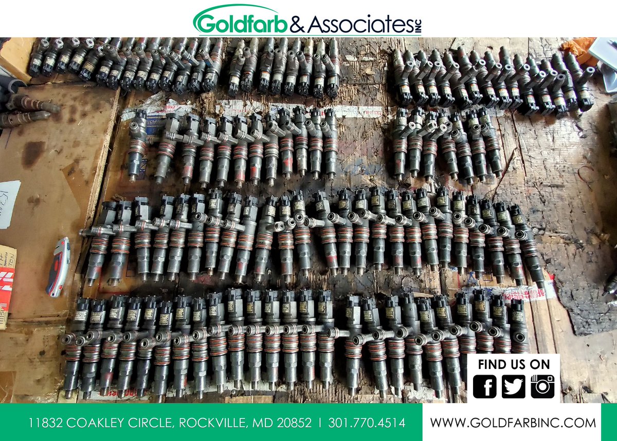 GoldfarbInc's tweet photo. L'Orange Twin Brothers and Sisters!😁😎Message us or call us at (301) 770-4514 if you can use any. #lorange #lorangeinjector #lorangeinjectors #car #cars #mtu #mtuengines #diesel #dieselfuel #auto #dieselparts #woodward #goldfarbinc #injector #goldfarbinjectors #dieselcore #cores https://t.co/2YLZEZ0orN