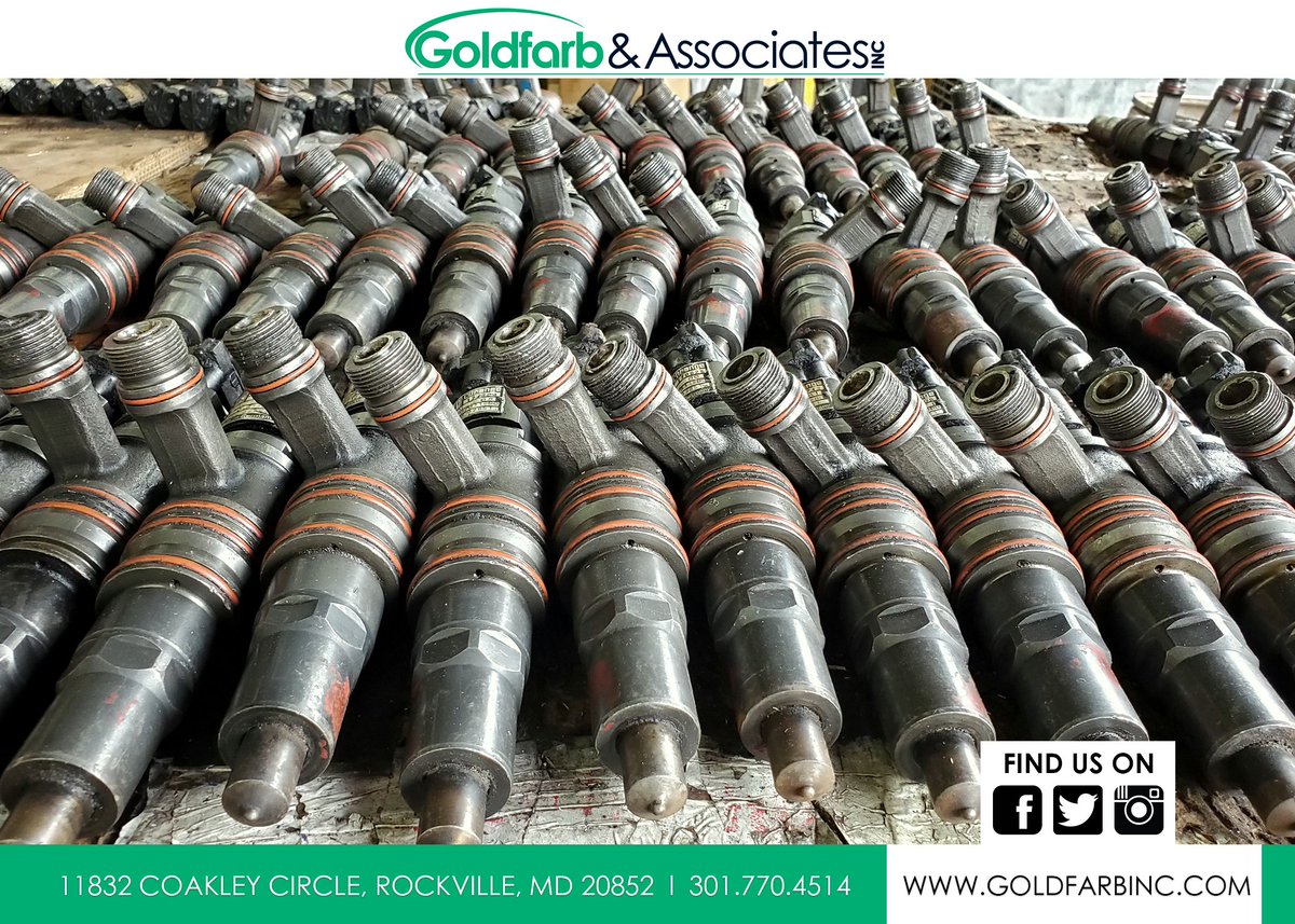 GoldfarbInc's tweet photo. L'Orange Twin Brothers and Sisters!😁😎Message us or call us at (301) 770-4514 if you can use any. #lorange #lorangeinjector #lorangeinjectors #car #cars #mtu #mtuengines #diesel #dieselfuel #auto #dieselparts #woodward #goldfarbinc #injector #goldfarbinjectors #dieselcore #cores https://t.co/2YLZEZ0orN