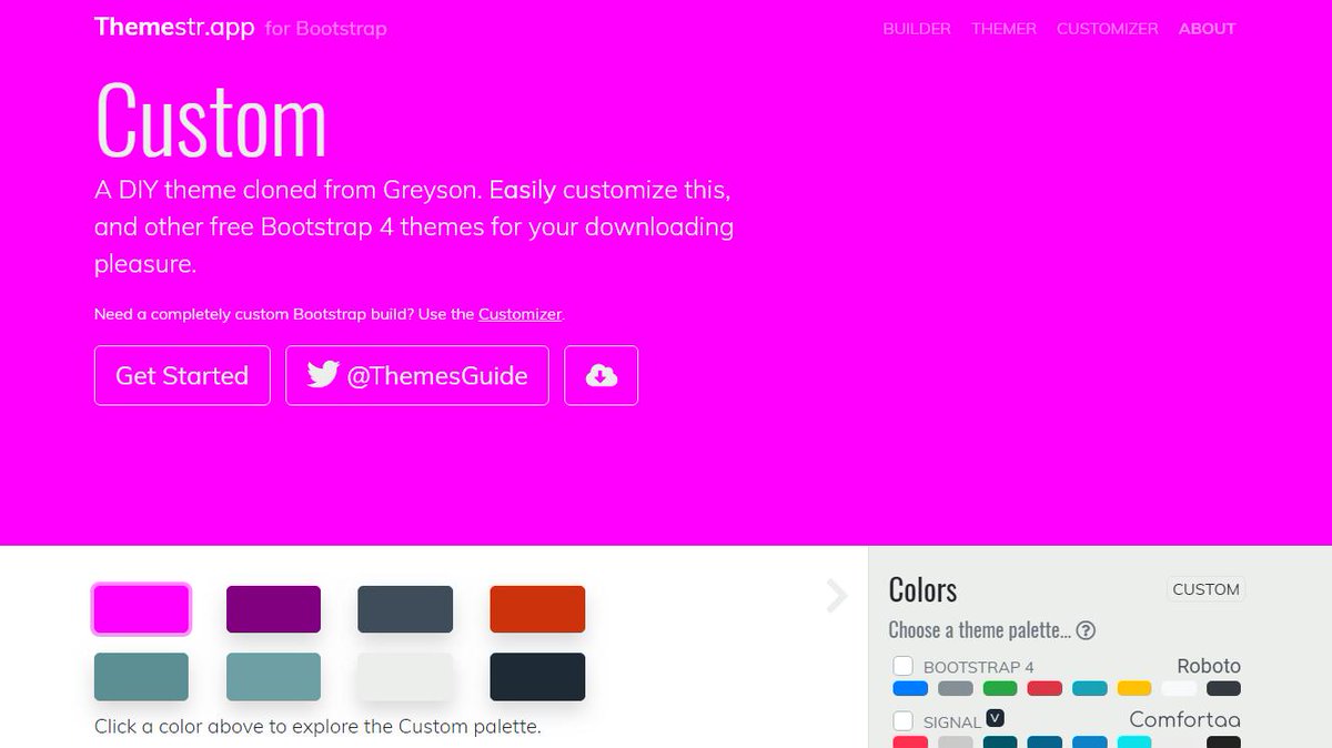 ThemesGuide's tweet image. Give your boring #Bootstrap site a jolt ⚡️of awesome! Themestr.app
#html #webdeveloper #webdesign #frontend #css #freebies #developer #coder #100daysofcode #learntocode #designer #developer #tech