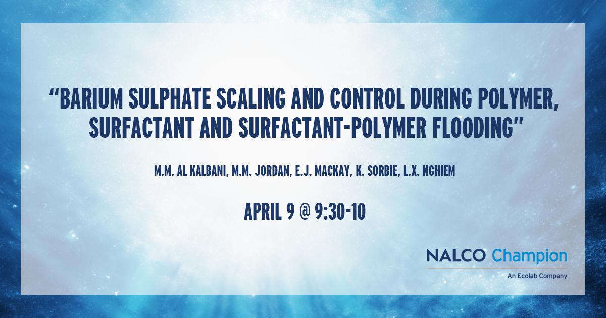 Enhanced recovery has come a long way. With the introduction of polymer flooding, sweeps are much more effective. Learn how to achieve proper scale control to maximize recovery at @SPEtweets Conference on Oilfield Chemistry. #SPEevents #ItsChemistry #oilfieldchemistry