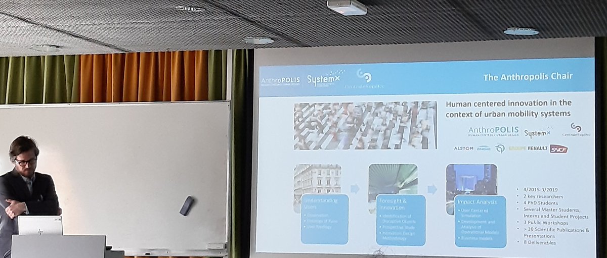 SanaTmar's tweet photo. Séminaire de clôture de la chaire @CAnthropolis @IRTSystemX --- Présentation d'une synthèse de ses activités autour de la #mobilité urbaine centrée sur les usagers https://t.co/YB1jf5zuv4