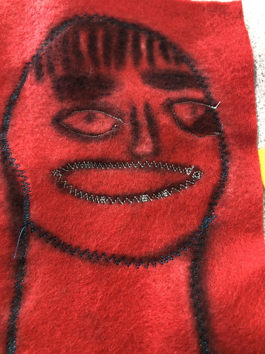 MrsHillWMPA's tweet photo. Here’s what we’ve got so far in our #textilesproject #superstitching #resilience #newskills @kestrelsfield @MissHartKFP https://t.co/ojAAjApwXb