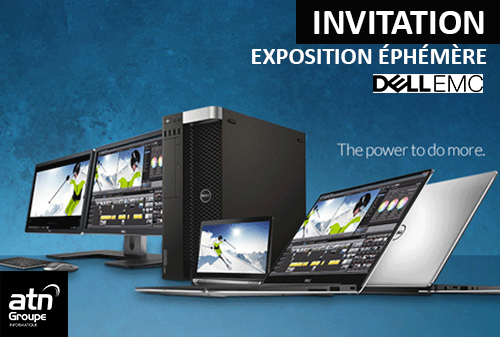 ATN_GROUPE's tweet photo. [INVITATION] Notre showroom s'habille aux couleurs Dell EMC. 
Station de travail, XPS, Ecran incurvé, Tout-en-un, venez découvrir et tester des produits performants et évolutifs conçus pour les professionnels
Inscription: https://t.co/g5VyhhasD8 https://t.co/jaGuGtxjU4