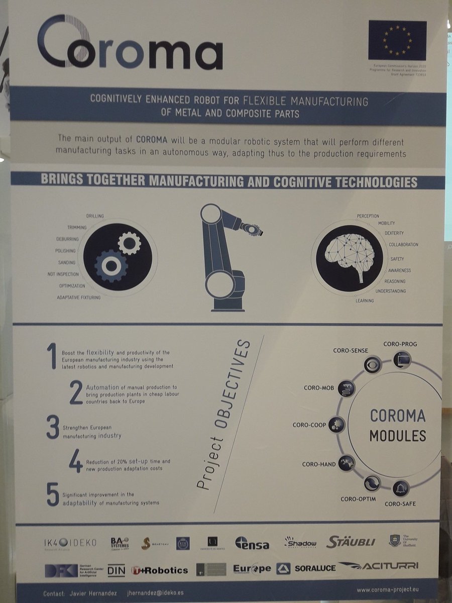 benoit_furet's tweet photo. Durant la réunion du projet européen @coromaproject 
@UnivNantes @capacites @GroupeBeneteau @BASystemes et @EuropeTechno ont proposé d'organiser une #journée_technique sur la #robotique #cobotique #procédé_avancés fin juin avec
@Polemc2 @PROXINNOV et @IRTJulesVerne https://t.co/6hSkerHi8X