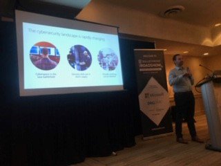 bulletproof_IT's tweet photo. “Canada’s security gap keeps widening”
Great insights from our keynote Rodney Buike @microsoftcanada!
Up Next: Trevor Flynn's keynote: A World Without Passwords & then hear from the Shaw Group & @TimeSpace_Media on our customer panel!
#2019BPRoadshow #PresentingPartner https://t.co/XtHfDSJYhR