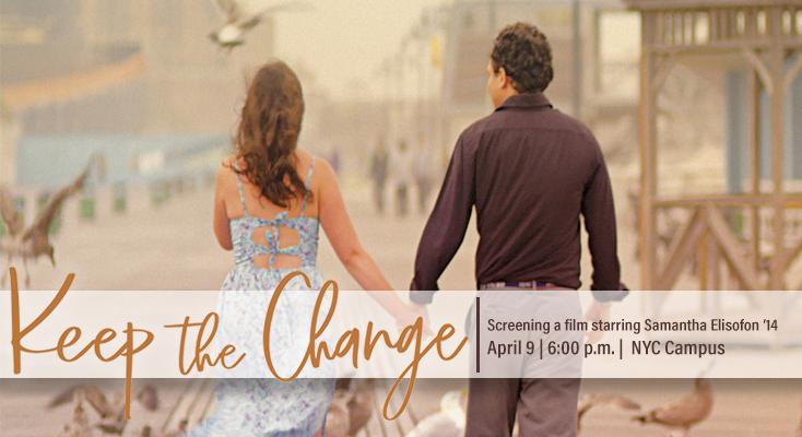 PaceUniversity's tweet photo. On Tuesday, April 9, join the Pace Community and @OASISatPace alumna Samantha Elisofon '14 for a special screening of Keep the Change, a film written for and starring actors on the autism spectrum. https://t.co/vsP6asHr50 https://t.co/PhxrwH2o0c