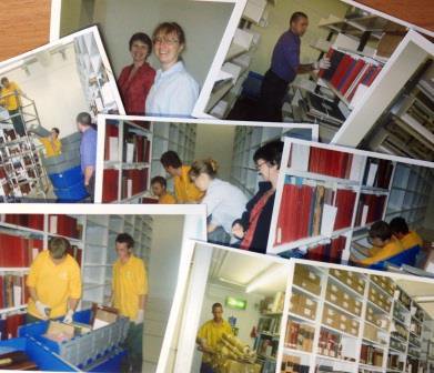 SwanUniArchives's tweet photo. We're still in @SwanseaUniLib on the Singleton Park Campus. Here are a few shots of us moving from our old storage to our current facilities on level 1 west about 10 years ago!
#TuesdayThoughts - Where has the time gone?
#ArchivesBuilding #Archive30 @ARAScot @ArchivesWales https://t.co/Bbaei66PBr