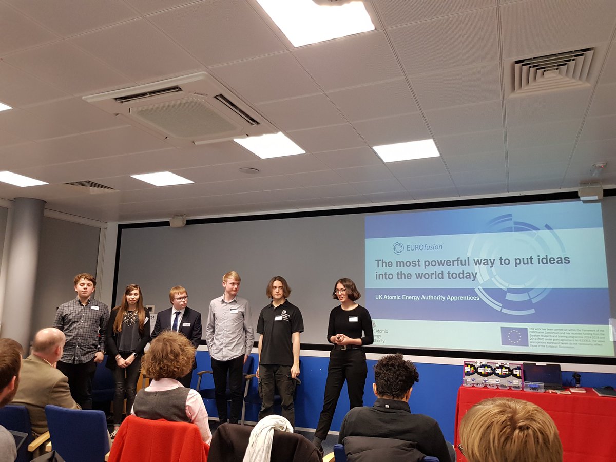 Today our <a href="/UKAEAApprentice/">UKAEA Apprenticeship</a> with <a href="/FusionInCloseUp/">EUROfusion</a> are at #PARI2019 showing how get our story of #FusionEnergy and more out there in the world.