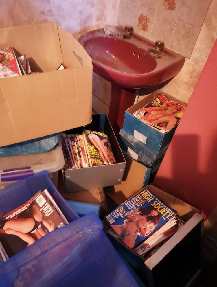 Part 2 St Leonard’s on Sea Pick Up - upon our first visit we were welcomed by the hoarders brother and collected 1,000 #dvds along with #private &amp; #pirate #magazines. We were recently invited back by the hoarders niece, her father had also  died - shortly after our first visit..
