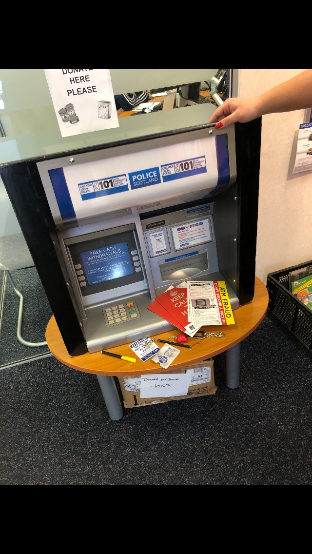 LynMElder's tweet photo. Big thanks to officers from @KirkcaldyPolice Lewis, Lizzie, Jimmy and Emma who supported #Nationwide with our fraud awareness day! Great day and plenty of information taken away by staff and members 😄 https://t.co/c3ZSatSxFp