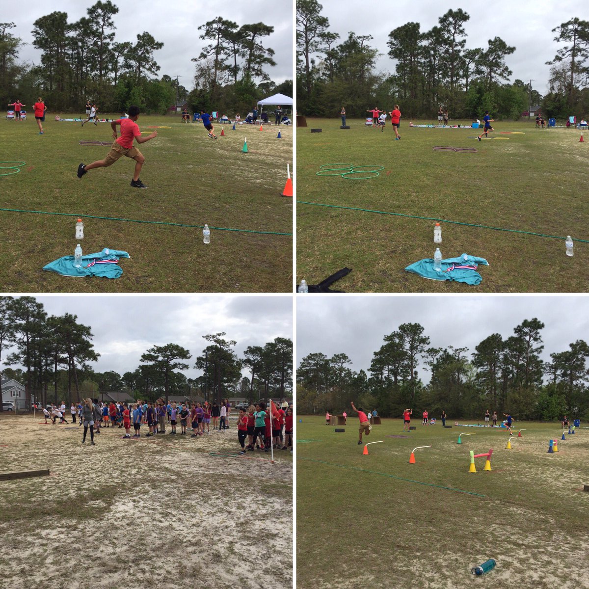 PVESLibrarian's tweet photo. Field Day has started at The Valley #obstaclecourse 4th &amp; 5th Graders today - two more days to follow! #toptigers @Kristen77113882 https://t.co/YsuK2R6oru