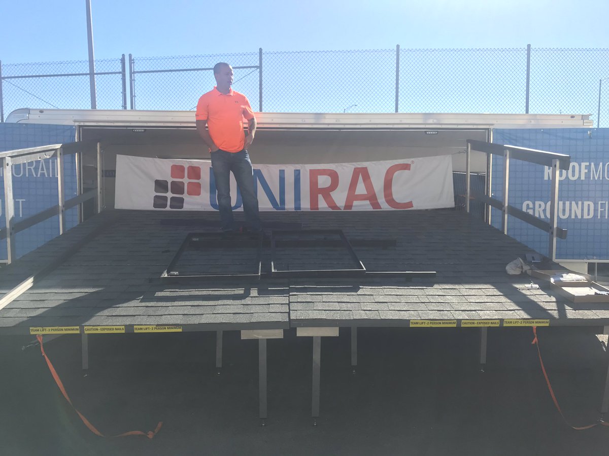 romo_romocesar's tweet photo. @CEDGreentech vendor roadshow!  Enjoying some good learning with our #CECCoGreen Team. @Unirac showing us how it’s done. @CECCOEnergy https://t.co/QYjDp4zz4Y