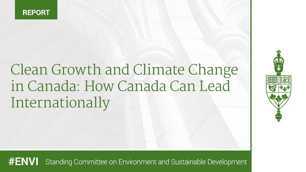HoCCommittees's tweet photo. Report n⁰19 from #ENVI entitled Clean Growth and Climate Change in Canada: How Canada Can Lead Internationally, now available: https://t.co/ce9eE2qx7z #cdnpoli https://t.co/kSD6kyGohO