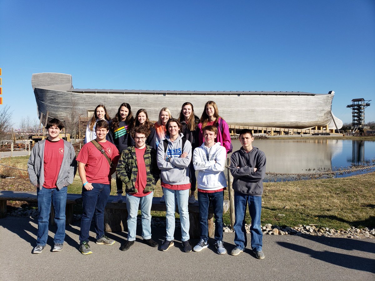 Cornerstonepre1's tweet photo. The Ark Encounter IMPACT team spent the week in Kentucky visiting the @CreationMuseum and @ArkEncounter. For their service project, they helped clean cabins, the game room, and bathrooms at @CampSunriseGA #mycpafamily #cornerstoneprep https://t.co/qWbSnC50W4