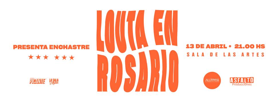 📅SÁB13ABRIL | @Louta |📍#LaSalaDeLasArtes | 21:30hs.

🎟️Anticipadas:
💵 #AmadeusRock (Córdoba 1369) 
💳 entradaplay.com 

Cc: <a href="/allpressrosario/">AllPress Producciones</a> <a href="/maiaprensa/">maia (rizza) prensa</a>