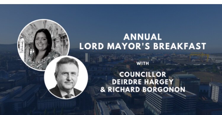 An inspirational morning @CBMCBelfast annual Lord Mayor’s Breakfast. 
Thanks to <a href="/DeirdreHargey/">Deirdre Hargey</a> &amp; Richard Borgonon for speaking.
And to our guests for attending.
#TheWordOnetoOne theword121.com