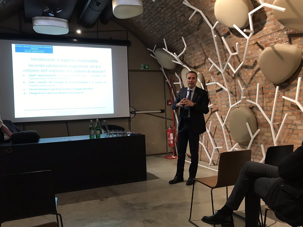 Oggi a Roma Evento ANDAF Centro-Sud presso <a href="/Romeo_ChefBaker/">Romeo Chef & Baker</a> “La Responsabilità penale di Amministratori e Dirigenti in azienda” relatore Avv. Giovanni Santosuosso, Studio Santosuosso.