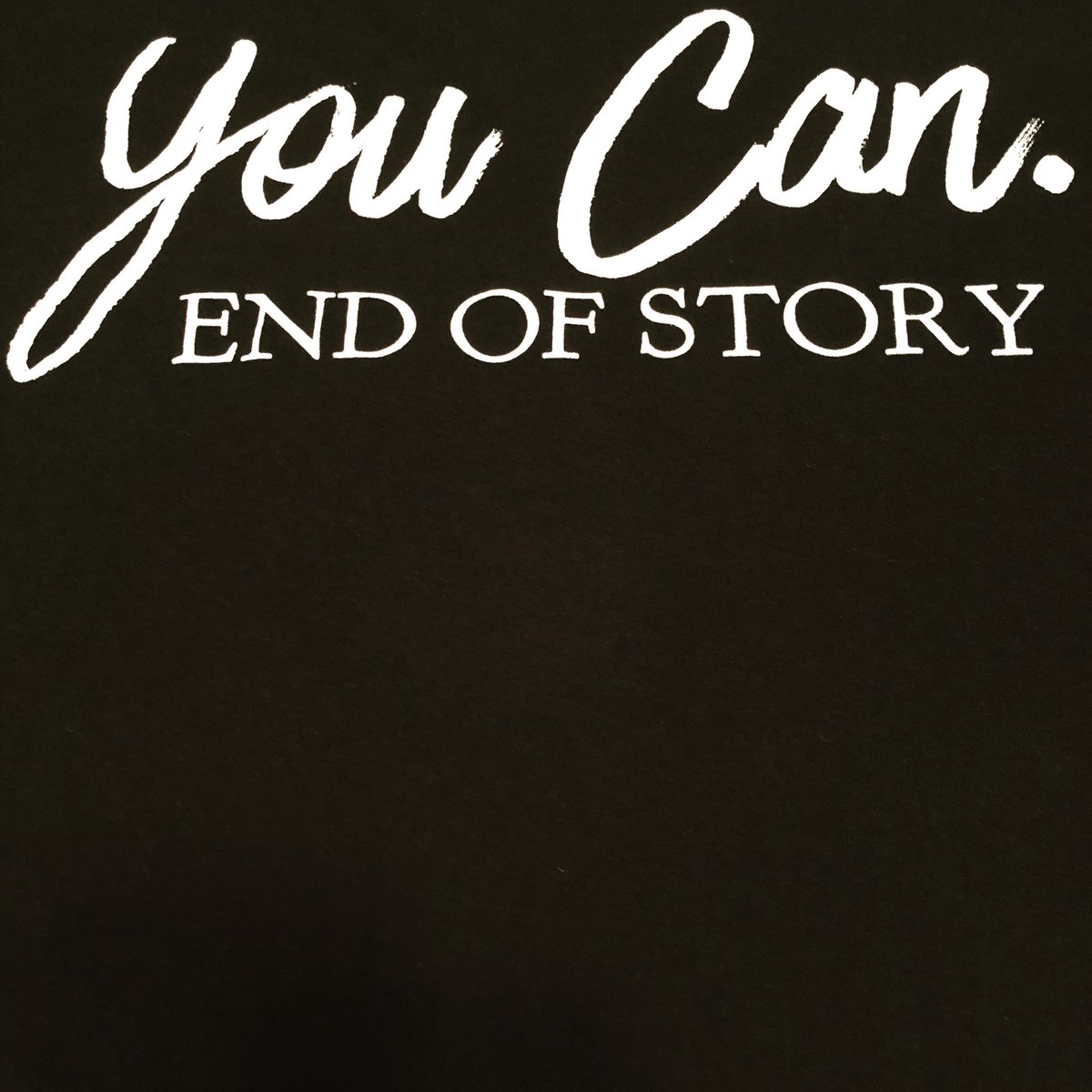 B_ballCoach's tweet photo. Today’s t-shirt... perfect for the first day of state testing: 6th grade small group writing. #YouCanPeriodEndOfStory #EncourageEmHowYouCan #LetsGoKiddos #DoYourBest #PhysEd teaching #MindBodyAndSoul https://t.co/17TQSYzPav