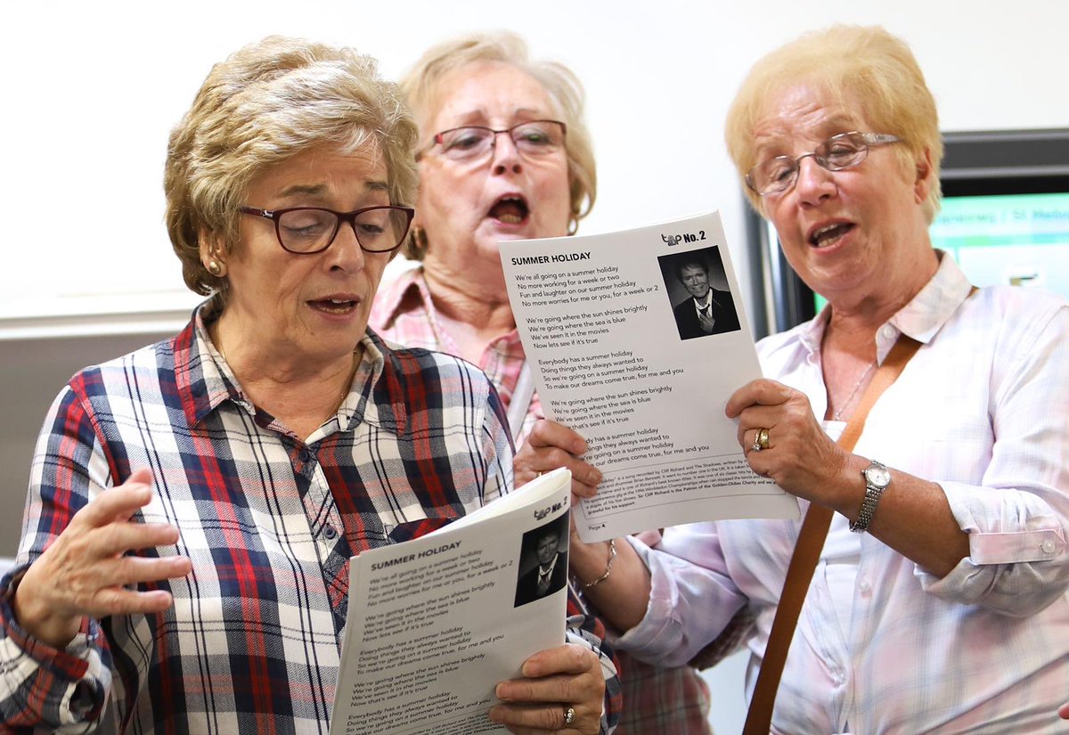 goldiescymru's tweet photo. Cowbridge Goldies session takes place tomorrow at cowbridge library 11-12. Come for a cuppa, a chat and a sing song. No vocal ability required 😂@CherylGoldies @GoldiesCharity @CowbridgeMy @Str8_Outta_Cowb @cowbridgelib @musicinthevale @thevale https://t.co/QBuJMNpFZL