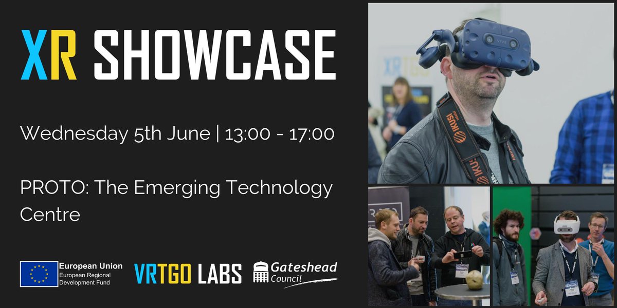 We're super excited to announce our next event!

We'll be at <a href="/weareproto/">PROTO</a> on Wednesday 5th June showcasing some of the North East's finest #immersivetech companies.

More details to be announced very soon..

Grab a ticket today, it's FREE! 👀

xrshowcase.eventbrite.co.uk