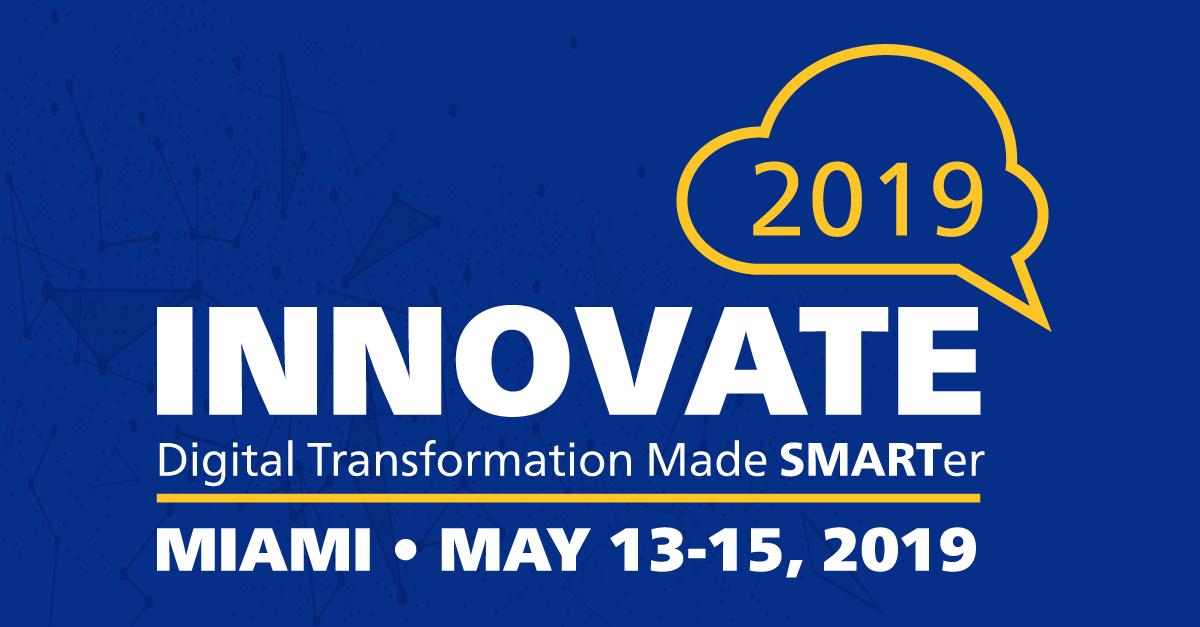 In case you missed it, the agenda for #INNOVATEUS19: #DigitalTransformation Made SMARTer has been released! You can see more details and register here: bit.ly/2Ui9cow  See you in Miami!