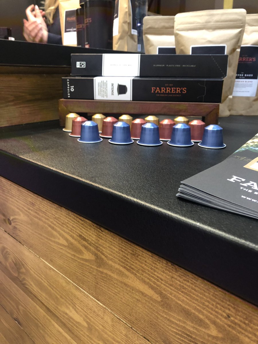 <a href="/Farrers_Coffee/">Farrer's</a> talking #tea &amp; #coffee J71F #FSI2019 <a href="/FarmShop_Deli/">Farm Shop & Deli Show</a>