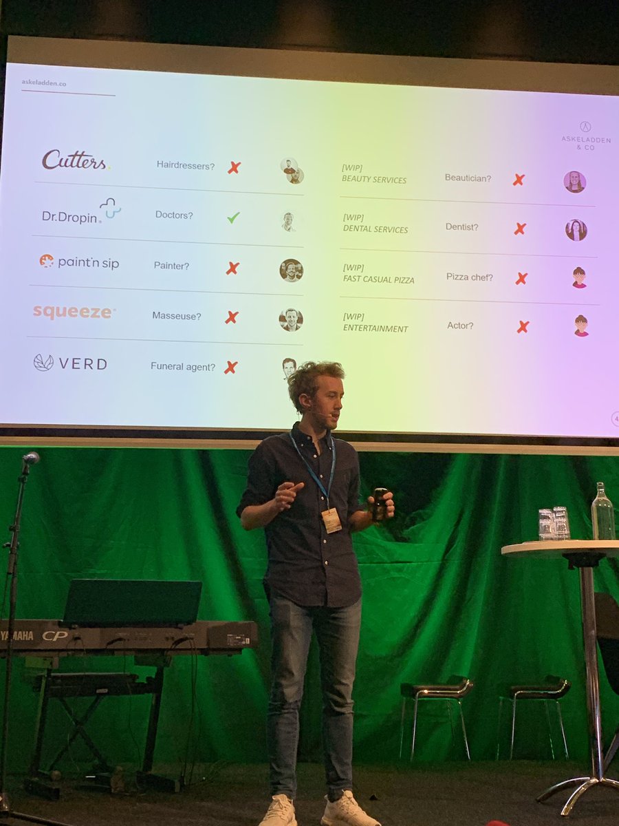Når du skal starte et nytt selskap, ikke ta med noen fra bransjen, ha et smalt sortiment, kopier, gjør det enkelt og kjør fast pris. Gode råd fra  Askeladden-gründer Martin Schütt! #bnmøte #vekstivest #nordea #innovasjon #cutters #verd #drdopin