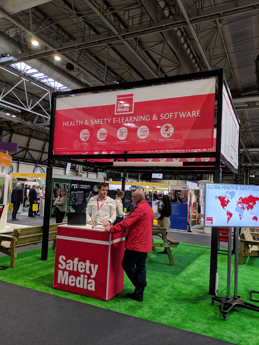 SafetyMediaLtd's tweet photo. A busy start to the day @HandS_Events. If you are popping by @thenec be sure to say hi to our team. #healthandsafetyevent #HSEvent #Healthandsafetysoftware #healthandsafetyelearning https://t.co/3NQqq4WAy9