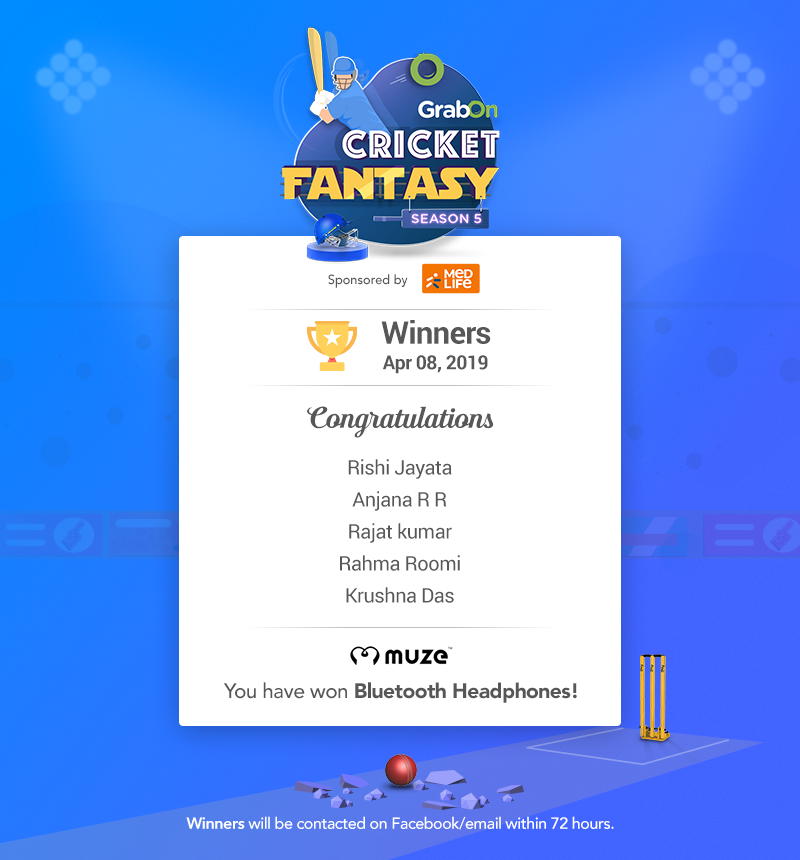 #Congratulations! to our winners! You have Won #Muze Bluetooth #Headphones worth Rs.3999/-

🏏Play Now: bit.ly/GrabTheCup19 &amp; Win exciting gifts!

This is what your Friends have Won! : bit.ly/MuzeGift    You too can win them.

#GrabTheCup #ContestAlert #ContestIndia