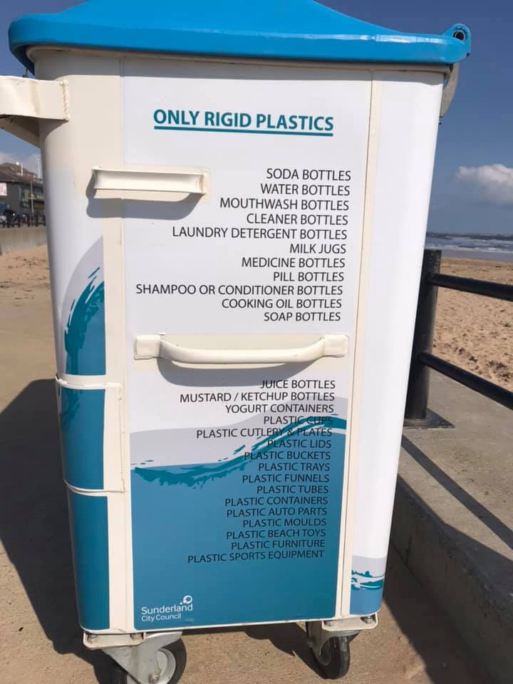 If you’re heading to the beach during the Easter holidays, please remember to take all your rubbish home with you or use the bins provided, including these recycling bins for hard plastics. #cleangreencity