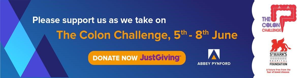 AbbeyPynford's tweet photo. @BowelsOfStMarks @AbbeyPynford are taking part in this year's Colon Challenge, a 270 mile bike ride over 4 days,  to raise funds for St Marks Hospital Foundation to carry out vital research into bowel disease.  Your donations will help save lives ! Every little helps.
https://t.co/z9rjScCqhb https://t.co/oZKIvw80IE
